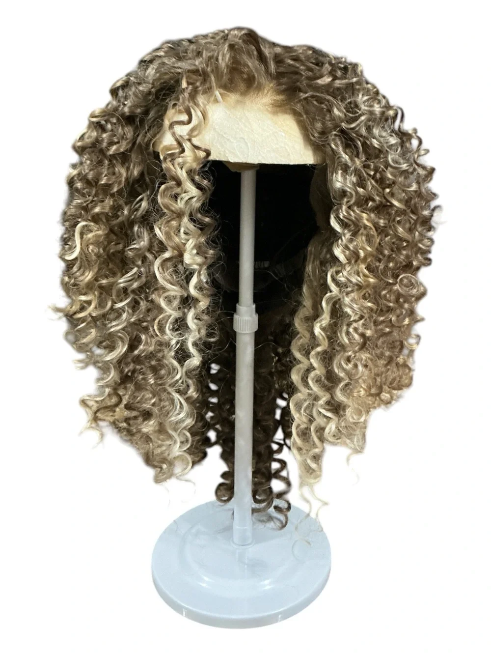 Chelsey Smith Crowns Curly Synthetic Lace Front Wig - Blonde Brown Blend